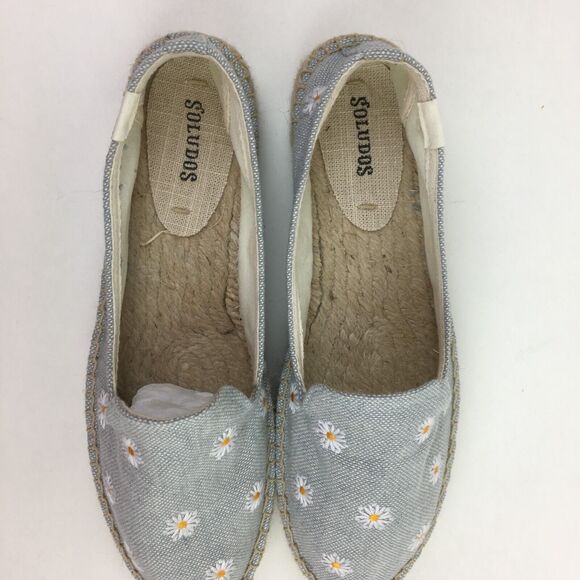 Soludos womens Daisy shoes Size 9 Smoking Slippers Slip On Flats Embroidered - Picture 13 of 16
